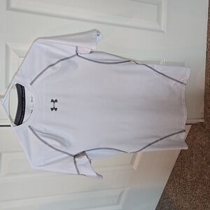 Under Armour white compression mens shirt